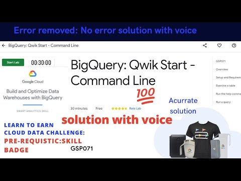 BigQuery: Qwik Start Command line || Build and optimise Data Warehouses with Bigquery #learntoearn