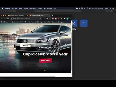 Transition Slider - Slider Size Settings