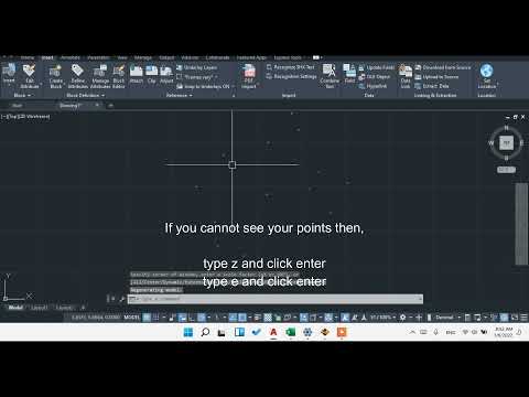 How to Import Coordinates in AutoCAD from Excel