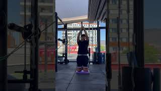 Kneeling Resistance Band Overhead Press, #core #coreactivation #shoulder #voyagym #hareketlekalın