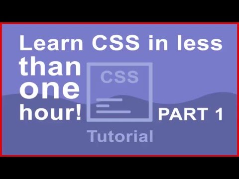 CSS Crash Course for Beginners - Basics - Part 1