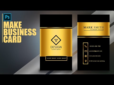 Photoshop Tutorial : Business Card Design : How To Design