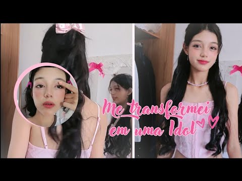 TRANSFORMEI EM UMA IDOL DE KPOP 🎤🎀