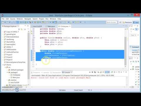 Java Shorts #7 Introduction to OOP (modeling a circle)