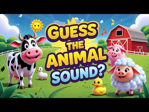 Sing, Moo & Learn! Fun Farm Animal Sounds Song for Kids | Moo Baa Oink Quack