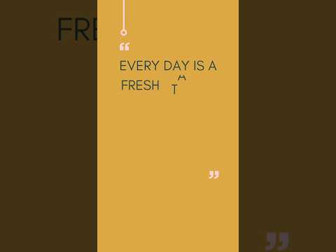 Every day is a fresh start in the world of freelancing