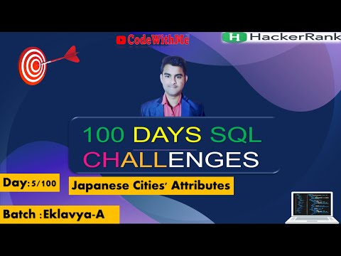 Day-5/100  Japanese Cities' Attributes || HackerRank-SQL-Challenges-Solutions ||#viral #subscribe
