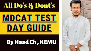 MDCAT Test Day Guide by Haad Chaudhary Kemcolian | Nmdcat 2022 | @MahnoorShawal