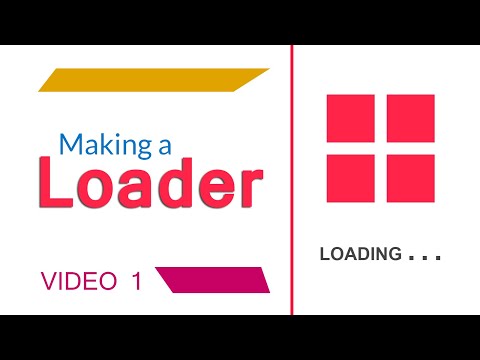 Simple Animated Loader html and css || No Javascript