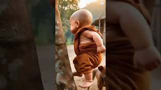 AJ PYTHON GAMING #AI generate video #little monk