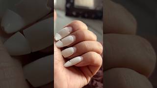 Nail Extension 😱😱 #nailextension #nailreview #nailremover #nails #whitenails #shorts #acrylicnails