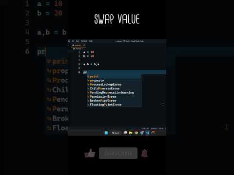 Swapping Two Numbers in Python