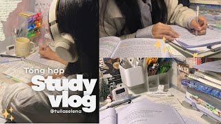 TỔNG HỢP | Study vlog 𓇼 ⋆｡˚ 𓆝⋆｡˚ 𓇼 (ôn thi chill chill, unbox máy ảnh, unbox quạt)…