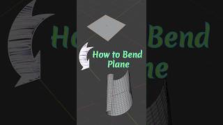Bend a plane in Blender using Simple Deform: how? #blender3d #tutorial #blendertips #simulation