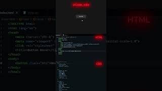 Html css button hover😜😋 || #shorts #hacks #tricks #programming #hacker #htmltutorial #WebDevelopment