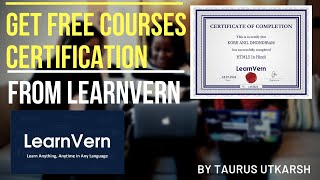 Get Free Course Certification From LearnVern || Python Course in Hindi|| Learnvern || Taurus Utkarsh