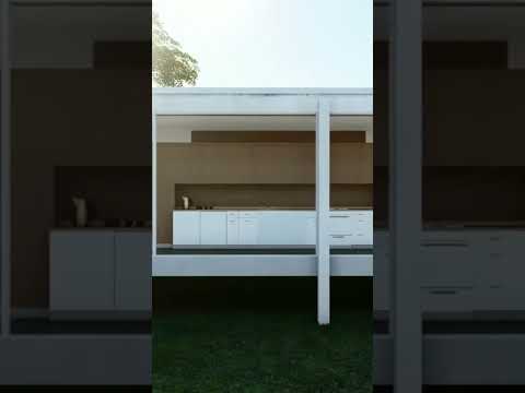 Farnsworth House:Ludwig Mies van der Rohe#architecture  #youtubeshorts #farmhouse #rurallife #shorts