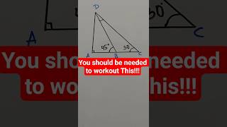 Quick Geometry Hack: Solve Triangles Fast! 🧠 #shorts