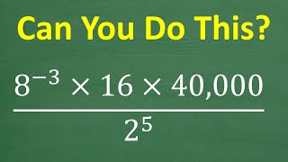 Math With NO Calculator - Can You Do This?