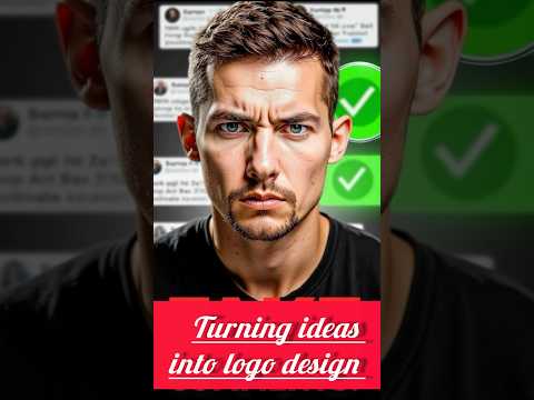 turning ideas into logo design 🧐😳 #shortvideo #adobeprograms #designtutorials #logo #youtubeshort