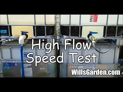 Size Matters.    Speed test of double stack IBC Tote kits rain barrel