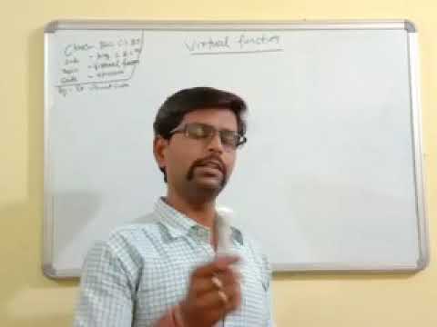 VIRTUAL FUNCTION (BSc C.S./I.T. II)
