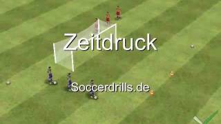 Unter Zeitdruck - Torschuss - Fußballtraining auf Soccerdrills.de