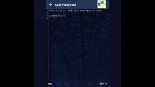 Python Code to Print  " Multiple Messages" ❣️😇🥳