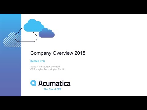Acumatica Overview 2018