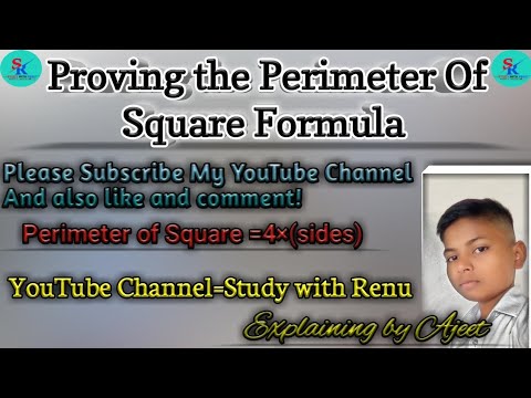 Proving the Perimeter Of Square#video #trending