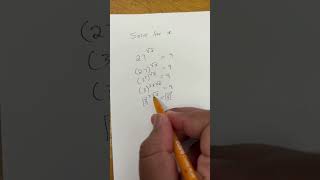 Solving for x #maths #solveforx