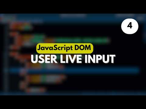 JavaScript Input Handling | DOM EP4