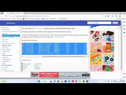 Importing table in SQL