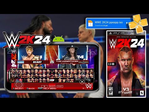 WWE 2K24 for PPSSPP Android | How To Download & Play On Mobile (2025)