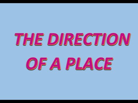 Location of a place (Grade 8 - Mathematics)