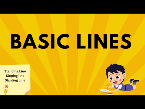 Learn Basic Lines for Kids: Standing, Sleeping, & Zig-Zag Lines with Matchsticks | Little Champ