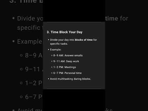 "Master Your Day: Time Management Tips That Actually Work!"