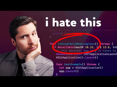 Coding Won't Make You Happy