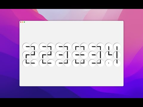 Clock Wall(macOS version)