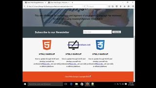 HTML & CSS using creating responsive websites for beginners and professional users.