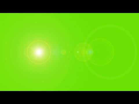 Sun Lens Flare Effect Green Screen Chrome Key