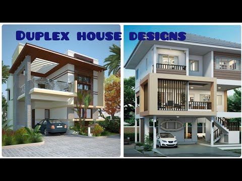 Double floor Elevation | two floor front elevation design's | duplex house designs