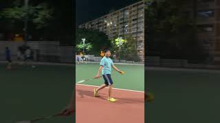 Badminton time.Duncan tried to teach Dunna #brotherandsisterstories