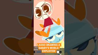 DRAWING A DANDY'S WORLD EXPLOITER (LASSO) #shrimpo #gigi #dandysworld #roblox #lassotool #exploiter