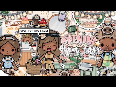 Opening Our Family CAFE! ☕️*THE SUNFLOWER CAFE* ˚ ༘♡/*voiced* toca roleplay! 🎙️
