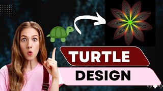 Beautiful flower design using turtle in python programming| #turtledesign #python