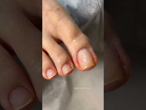 Russian pedicure with wraps step by step tutorial #Russianpedicure #pedicuretutorial #pedicure #nail