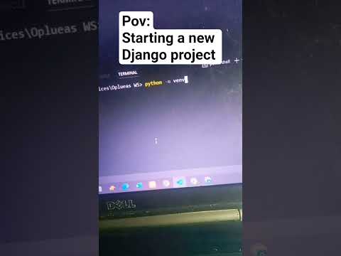 Starting a new Django project #pythonanddjangofullstackwebdeveloper #coding