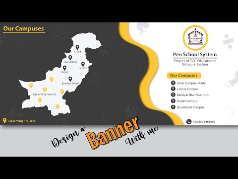 Map Post Banner Design | Adobe Illustrator easy tutorial