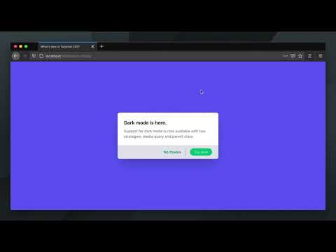 Dark Mode – What's new in Tailwind CSS